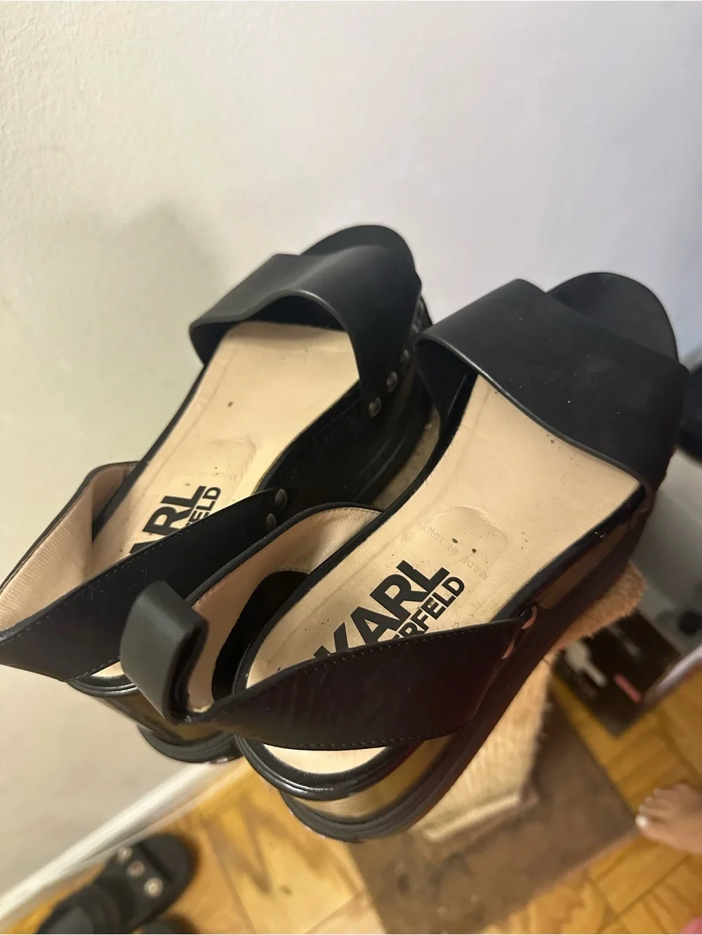 Well-Worn Karl Lagerfeld Wedges